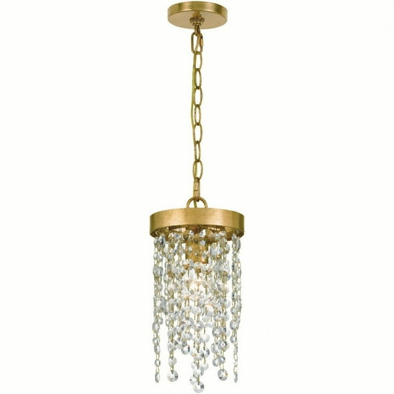 WIN-610-GA-CL-MWP-Crystorama Lighting-Winham - One Light Pendant In Classic Style - 7 Inches Wide By 14 Inches High