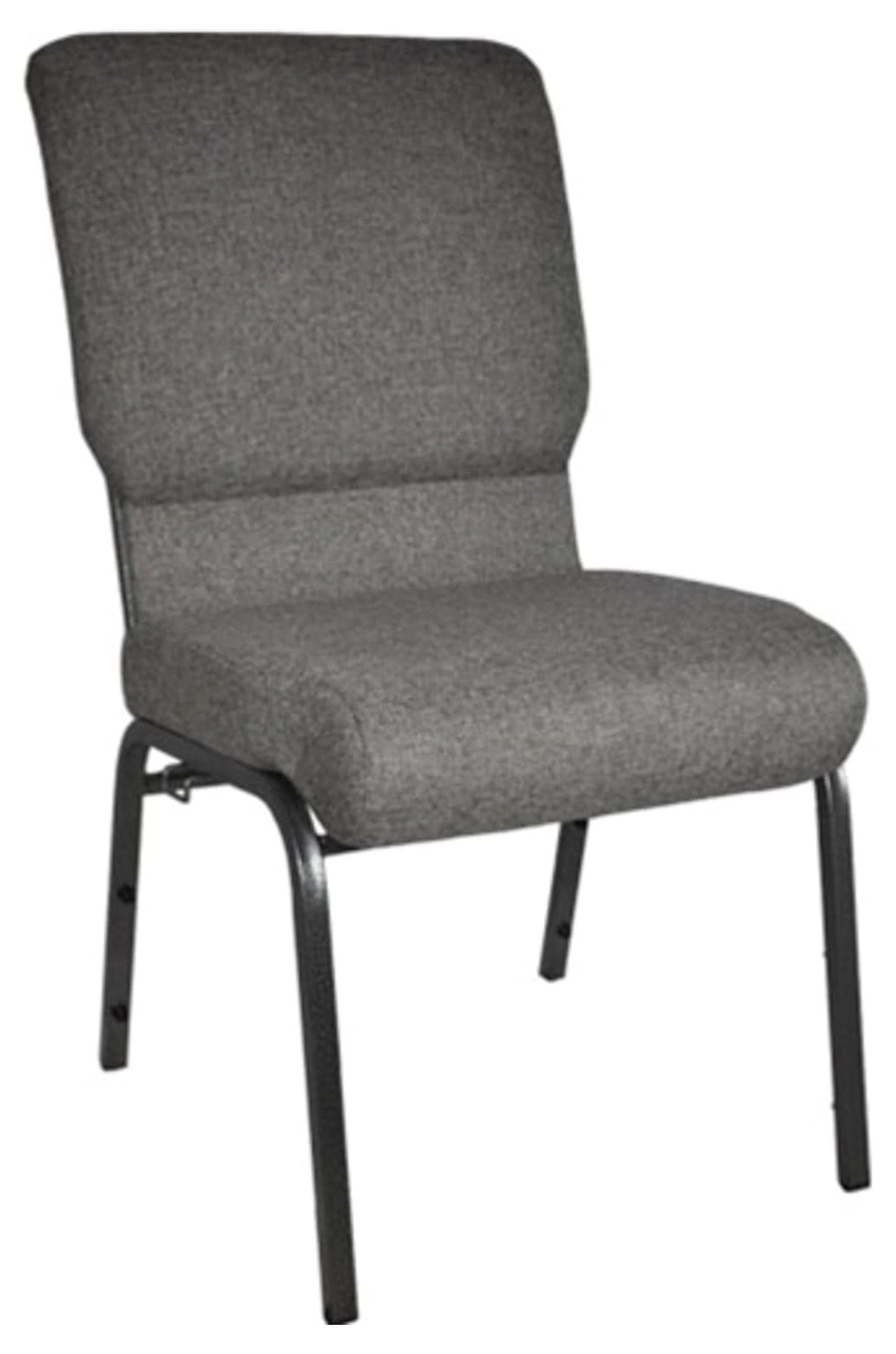 Xayoca Advantage Charcoal Gray Church Chair 18.5 in. Wide