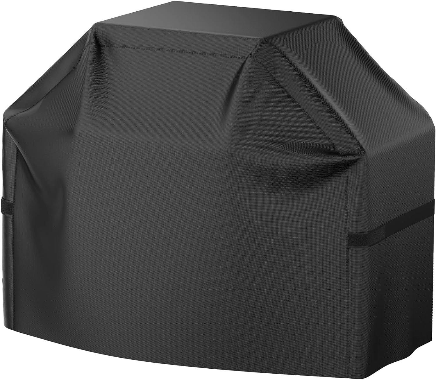Outdoor Waterproof Grill Cover with Adjustable Hem Drawstring, 58 Inches Heavy Duty Barbecue Gas Grill Cover, Uv & Fade Resistant BBQ Cover for Char-Broil Nexgrill and More (58inch S Black)