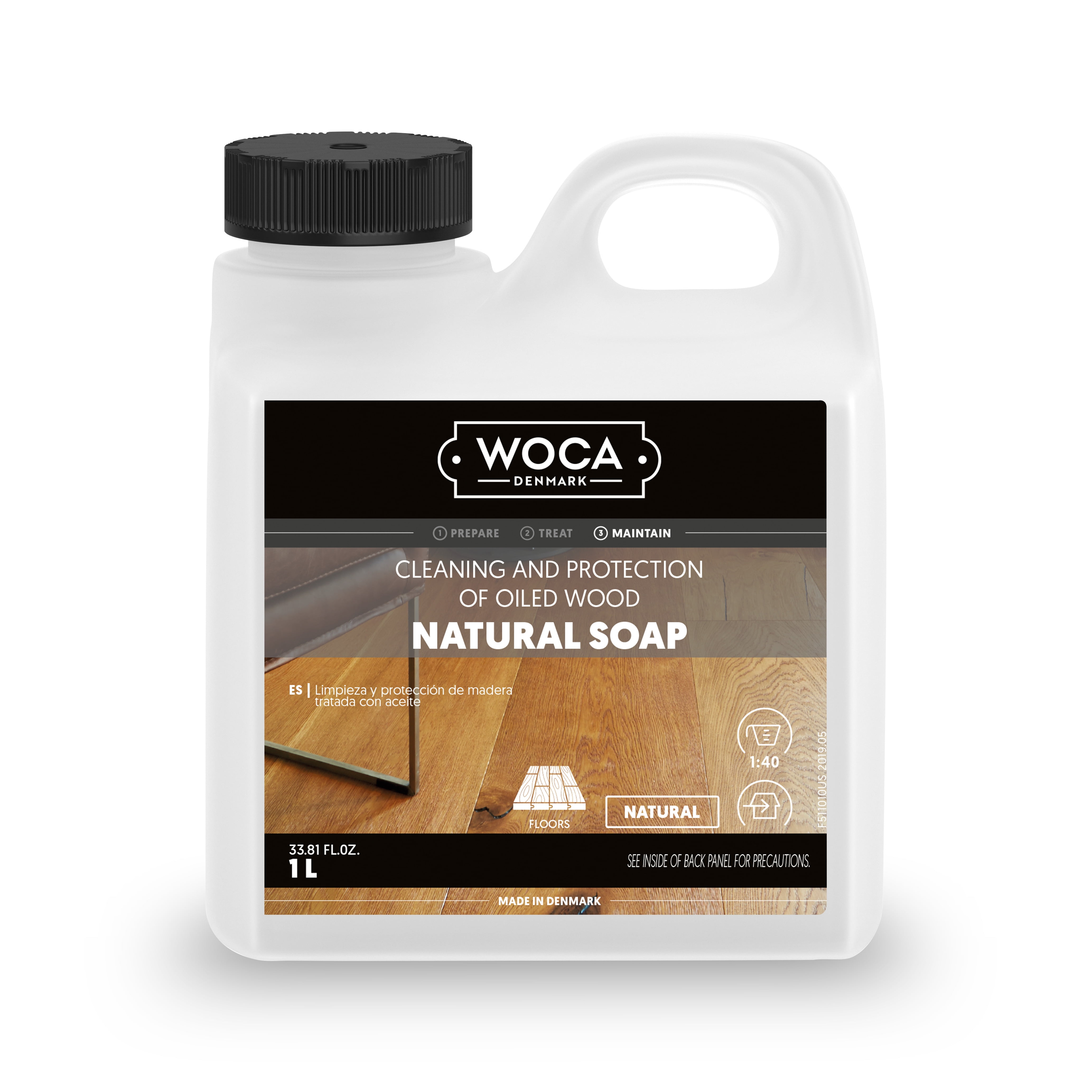 WOCA Natural Soap Wood Floor Cleaner concentrate