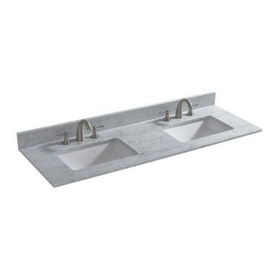 WOODBRIDGE 61" Double Bathroom Vanity Top CAVT6122D-8