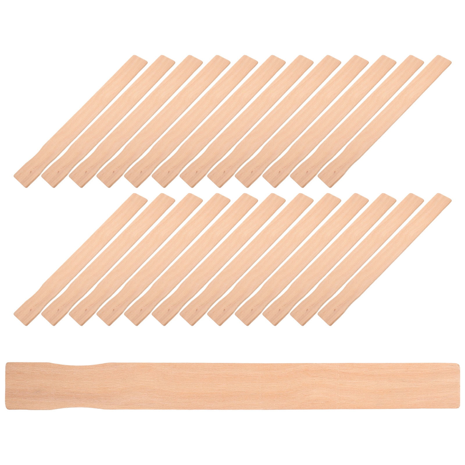 OULII Paint Mixing Stick Birch Wood For Construction 25Pcs 9.04X0.98X0.04in