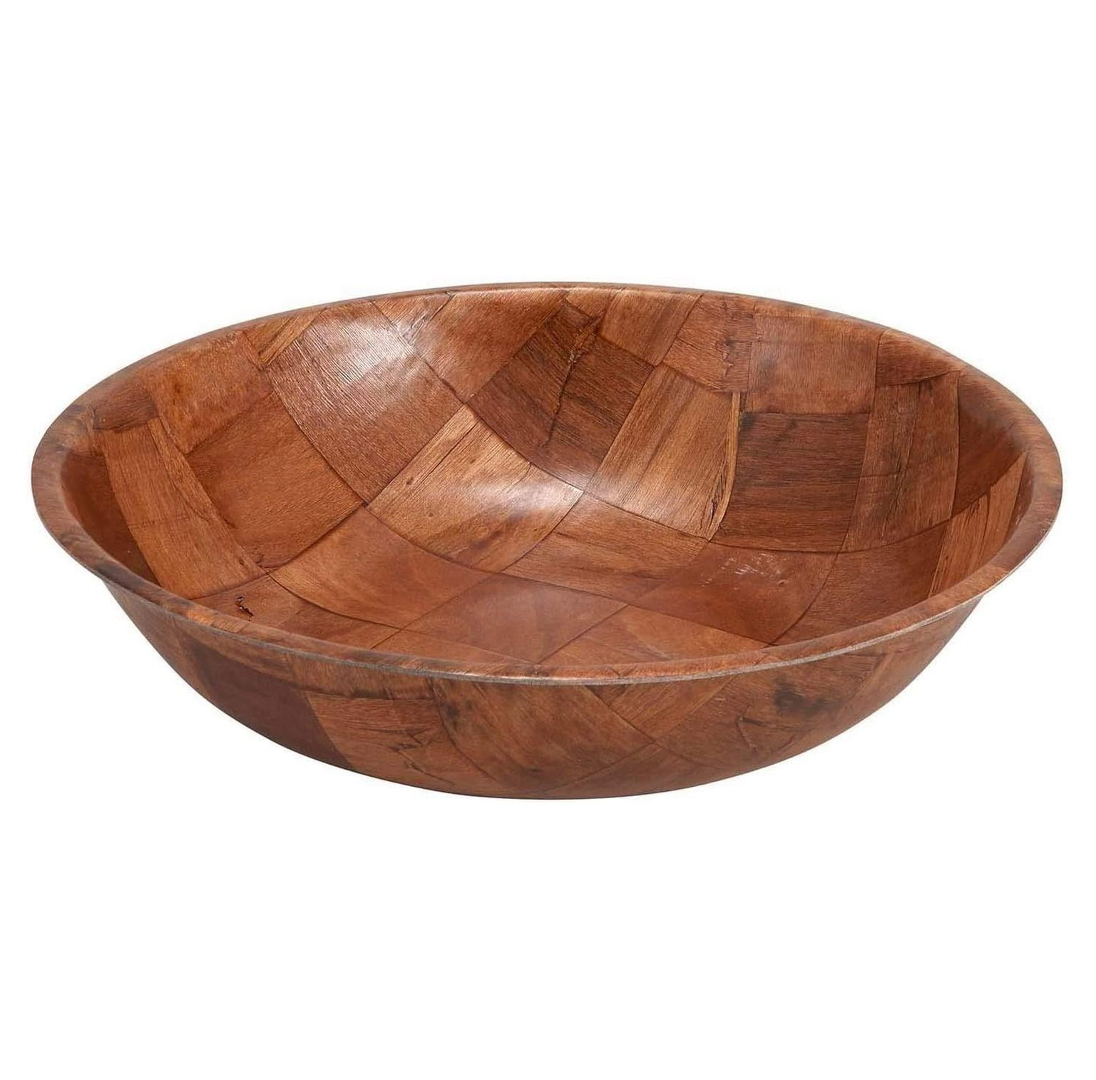 Round Woven Wood Snack or Salad Bowl: 10, Set of 4 by Winco
