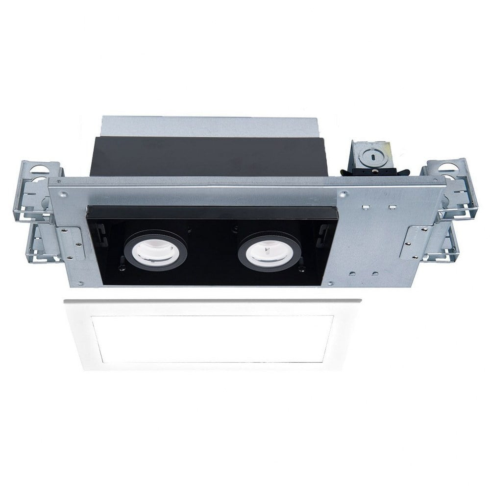 MT-4210T-927-WTBK-WAC Lighting-Silo Multiples - 18.5 Inch 20W 2 LED New Construction IC-Rated Airtight Housing with Light Engine-White/Black