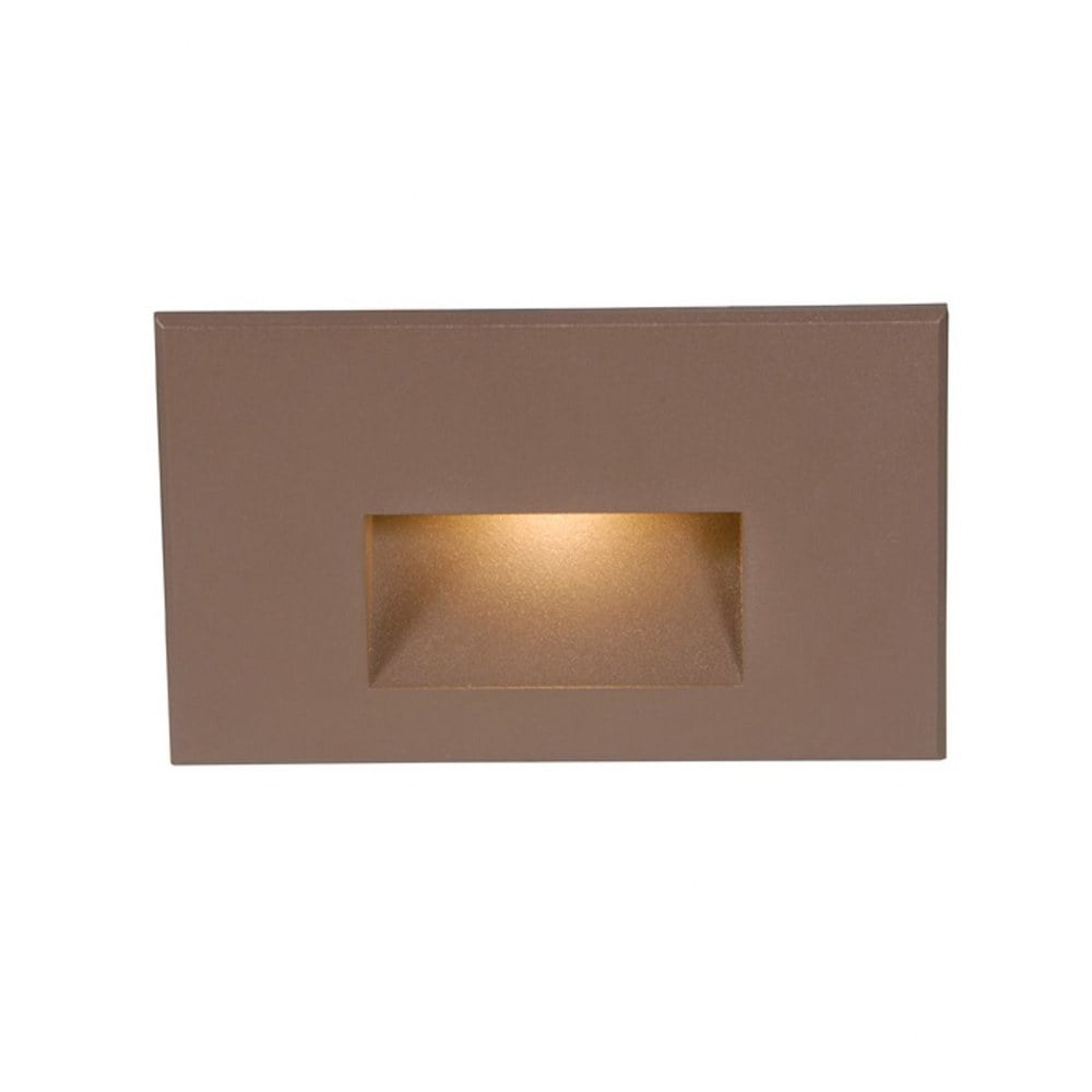 Wac Lighting Wl-Led100f Ledme 5" Wide Led Step And Wall Light - Bronze / Blue Lens