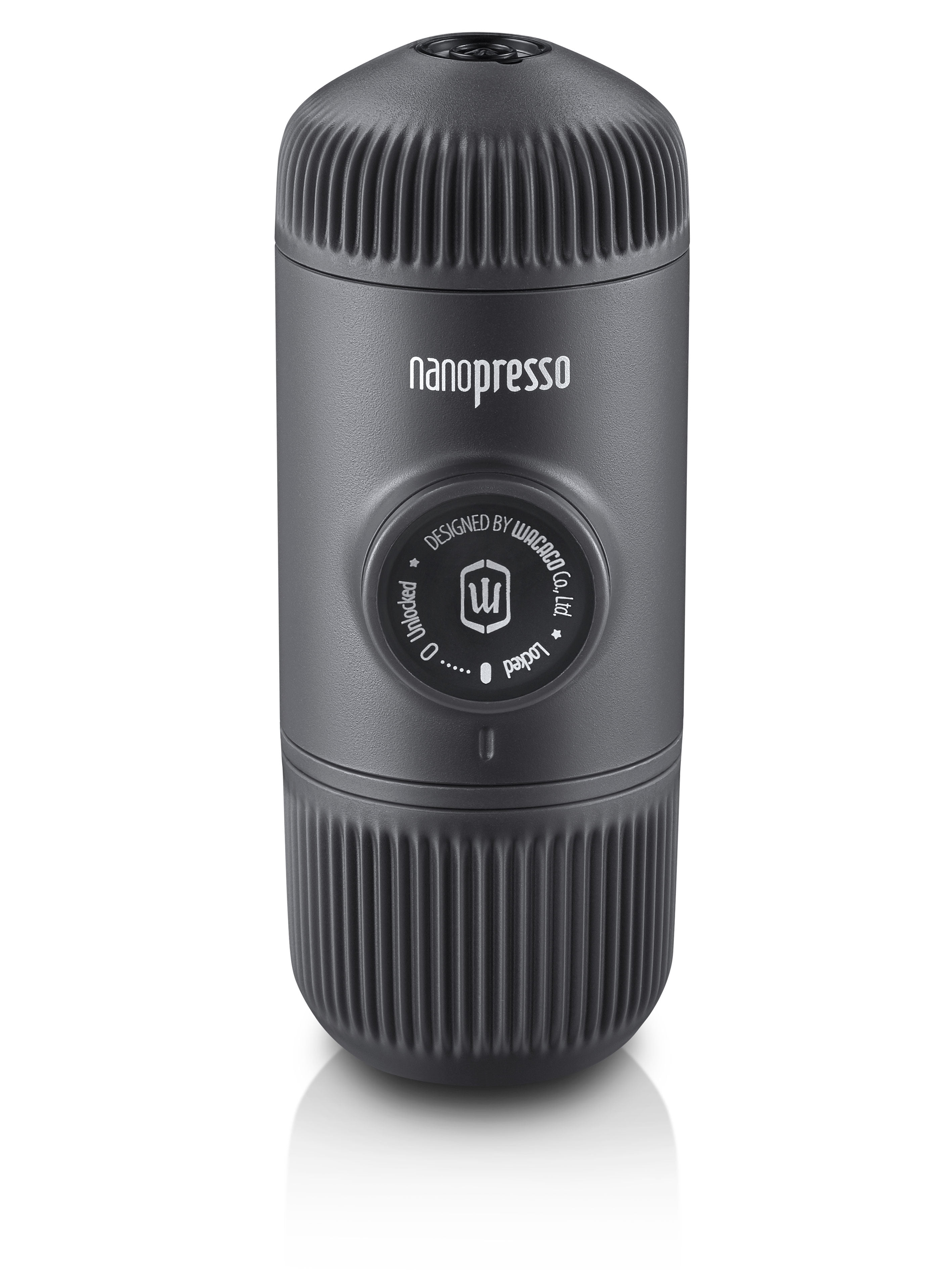 Wacaco Nanopresso Portable Espresso Maker, Upgrade Version of Minipresso, 18 Bar Pressure, Small Travel New Coffee Maker, Manually Operated. Perfect for Kitchen and Office