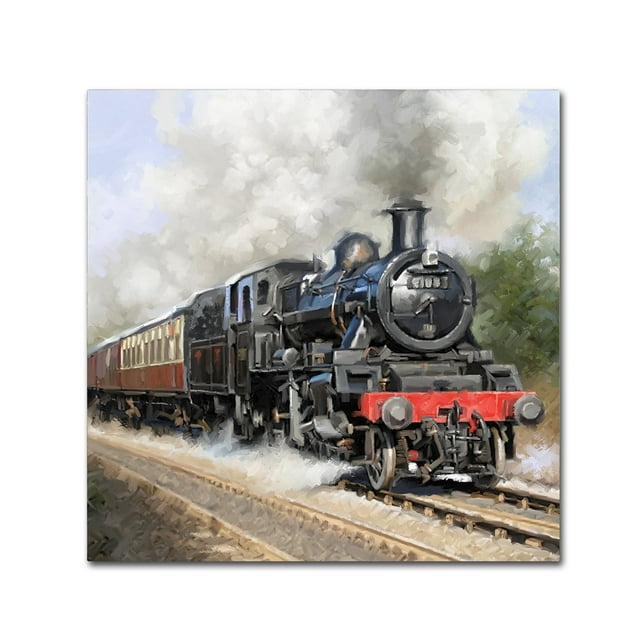 The Macneil Studio 'Steam train Square' Canvas Art