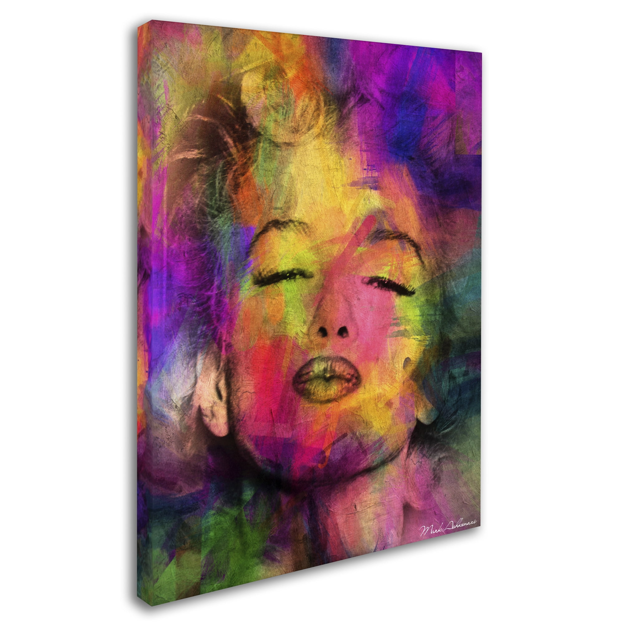 Trademark Fine Art -Mark Ashkenazi 'Marilyn Monroe VI' Canvas Art - 18''x24''