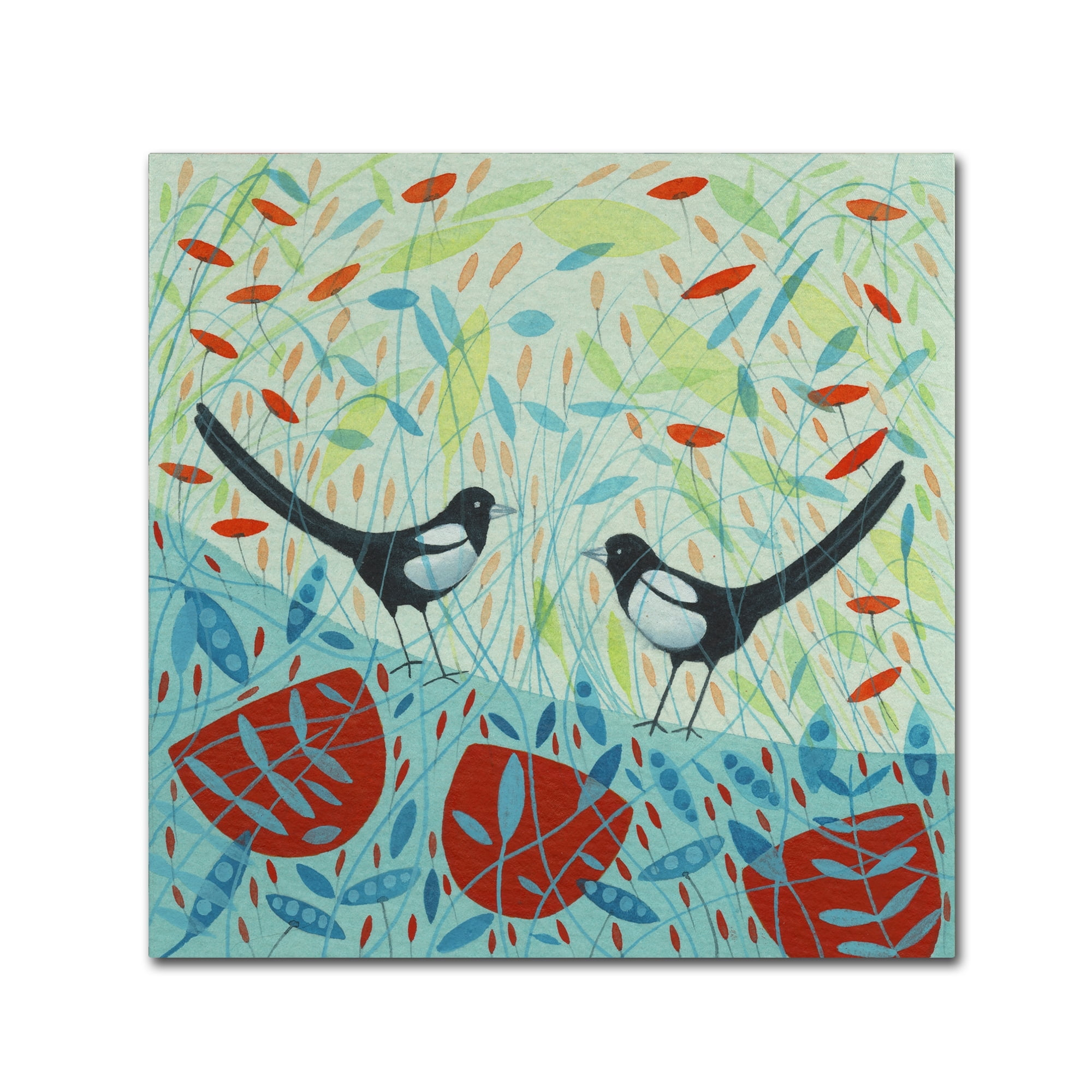 Michelle Campbell 'Magpies' Canvas Art