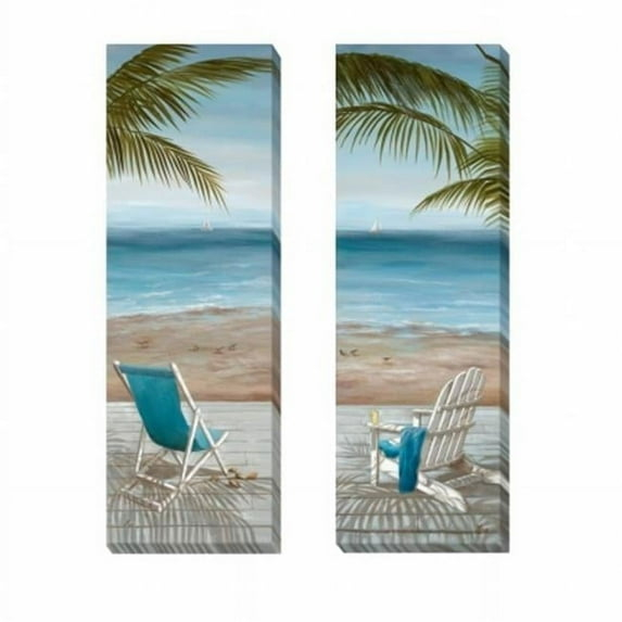 Walk on the Beach Canvas Set - 8 in.