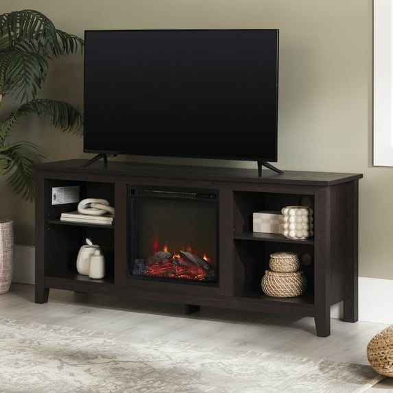 Walker Edison Traditional Fireplace TV Stand for TVs up to 64" - Espresso