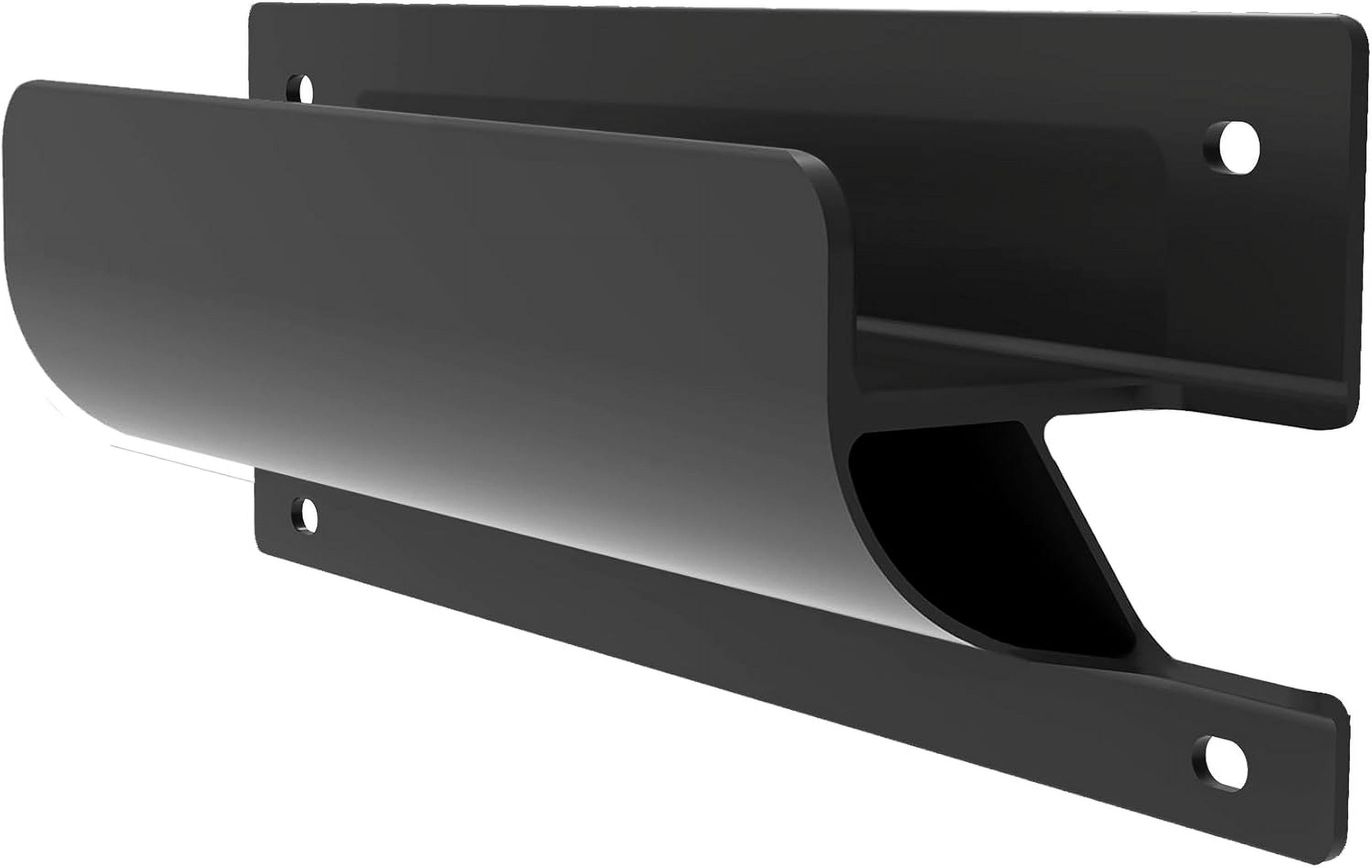 Wall Storage Hangers,Ladder Rack, Ladder Accessory,Ladder Hangers for Garage Wall Mount Ladder Rack Heavy Duty Metal Black with Screws (16.5 inch 1PCS)