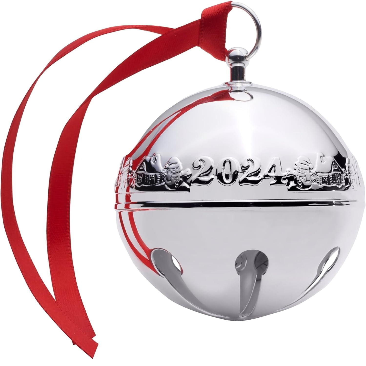 Wallace Annual Silver Plated 2024 Sleigh Bell Ornament 54th. Anniversary Edition