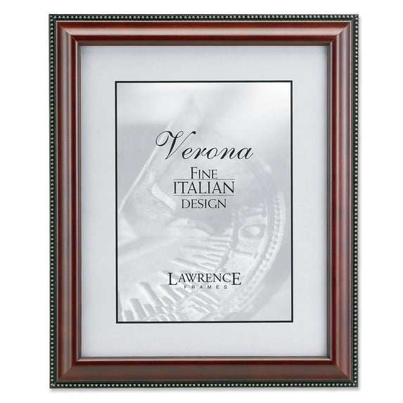 Lawrence Frames Walnut Wood Beaded Picture Frame