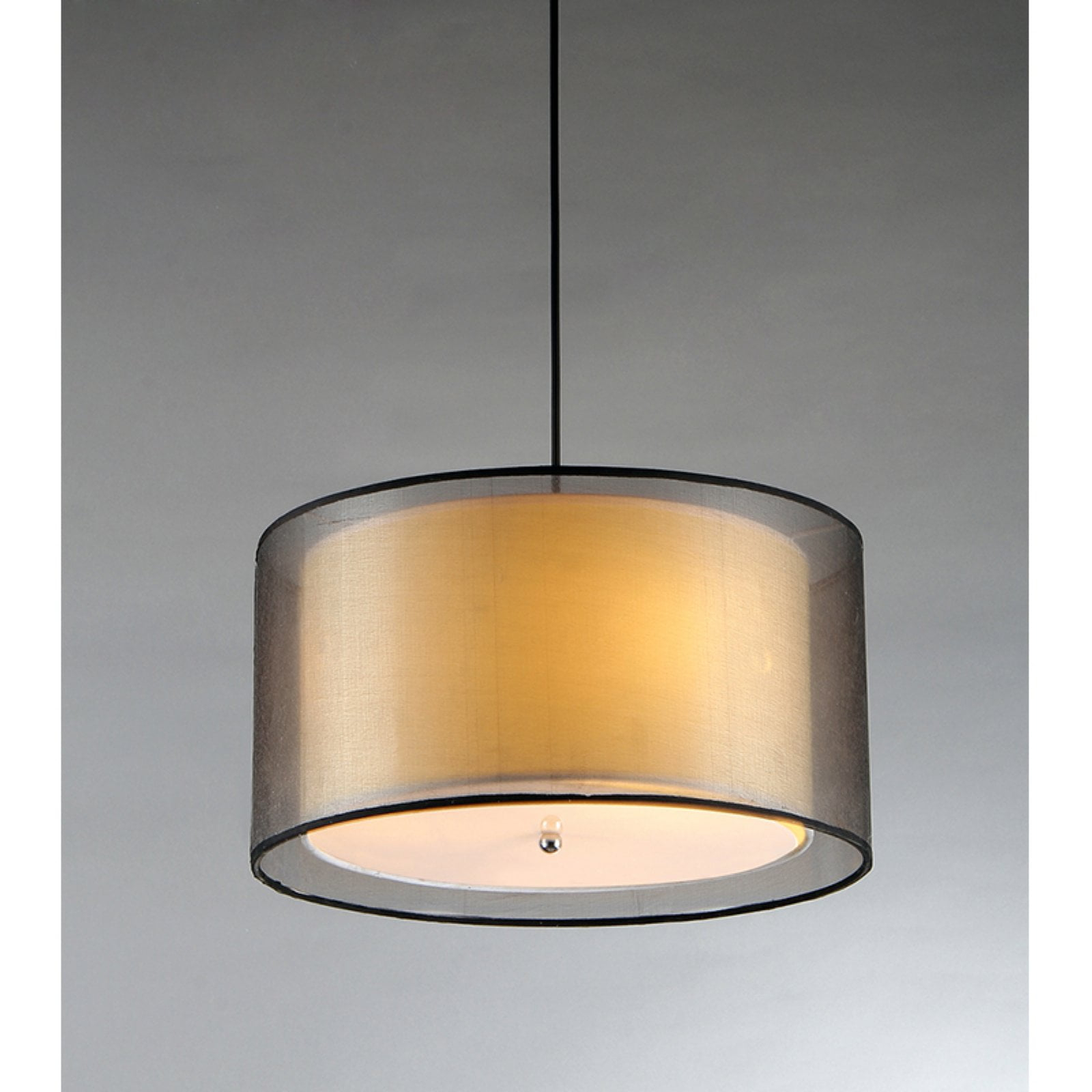 Jonah 3-light Double Drum Shade Pendant