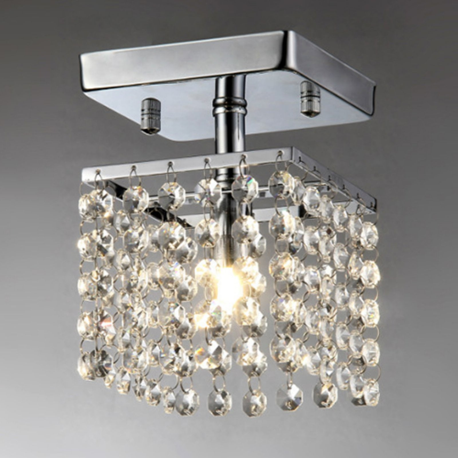 Jhea 1-light Crystal 5-inch Chrome Chandelier