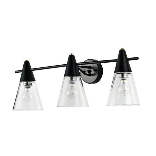 Warehouse of Tiffany Latilala 29 Inch Matte Black Wall Sconces 3-Lighted