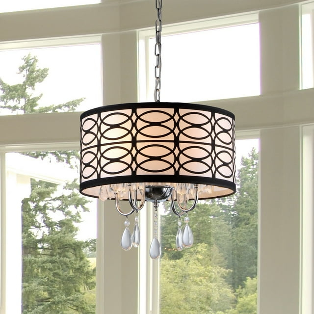 Warehouse of Tiffany Tallalluh 4-light Chrome Chandelier