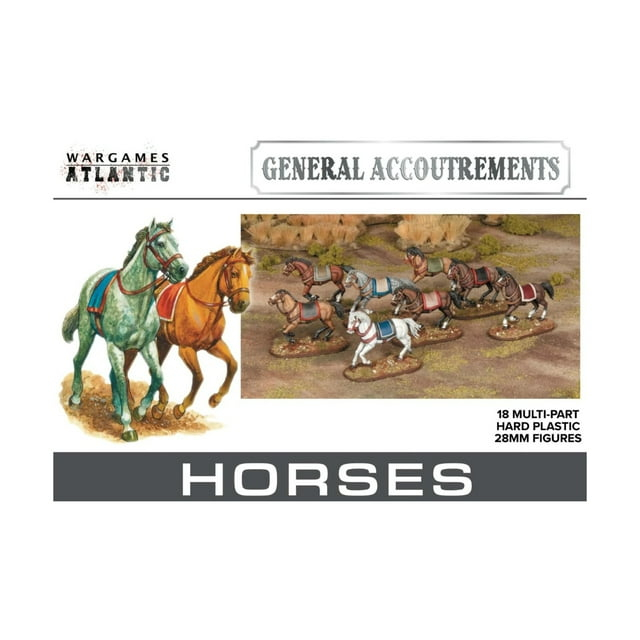 Wargames Atlantic General Accountrements - Horses New