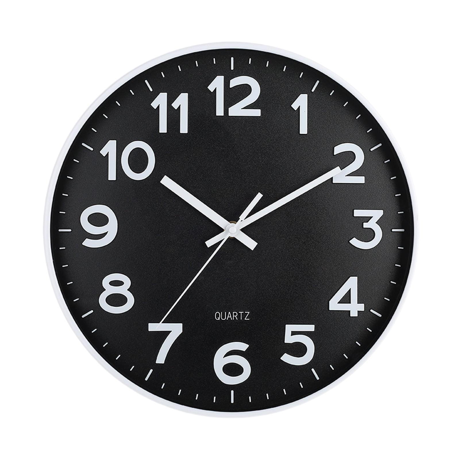 Warkul 12-Inch Wall Clock High-precision Battery Operated Easy-to-Read Silent Non-Ticking Quartz Clock Wall Art Decoration