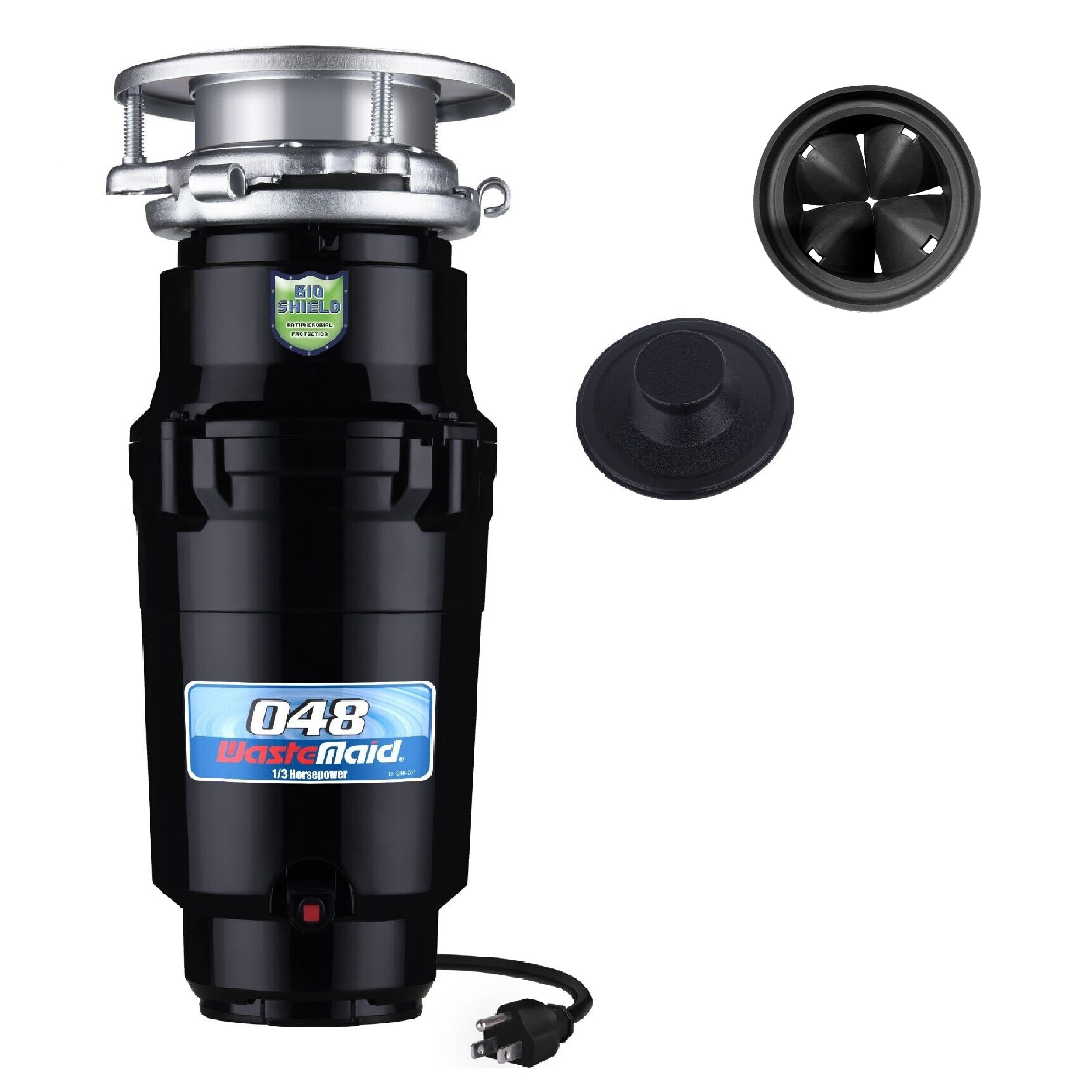 Waste Maid 1/3 HP Continuous Feed Corded Garbage Disposal 10-US-WM-048-3B