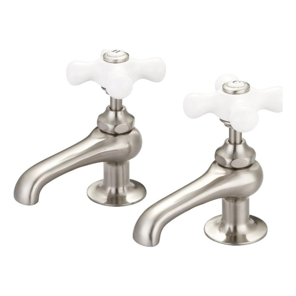 Water Creation  Vintage Classic Basin Beaks Lavatory Faucet in Brushed Nickel Finish