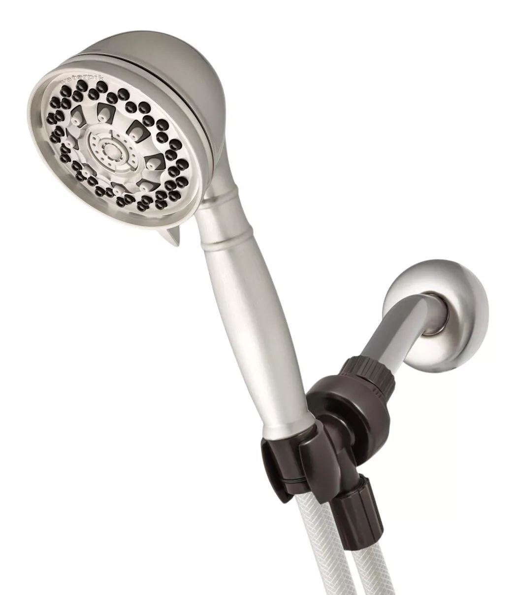 Waterpik Brushed Nickel 6 Mode PowerPulse Handheld Shower. Shower Head