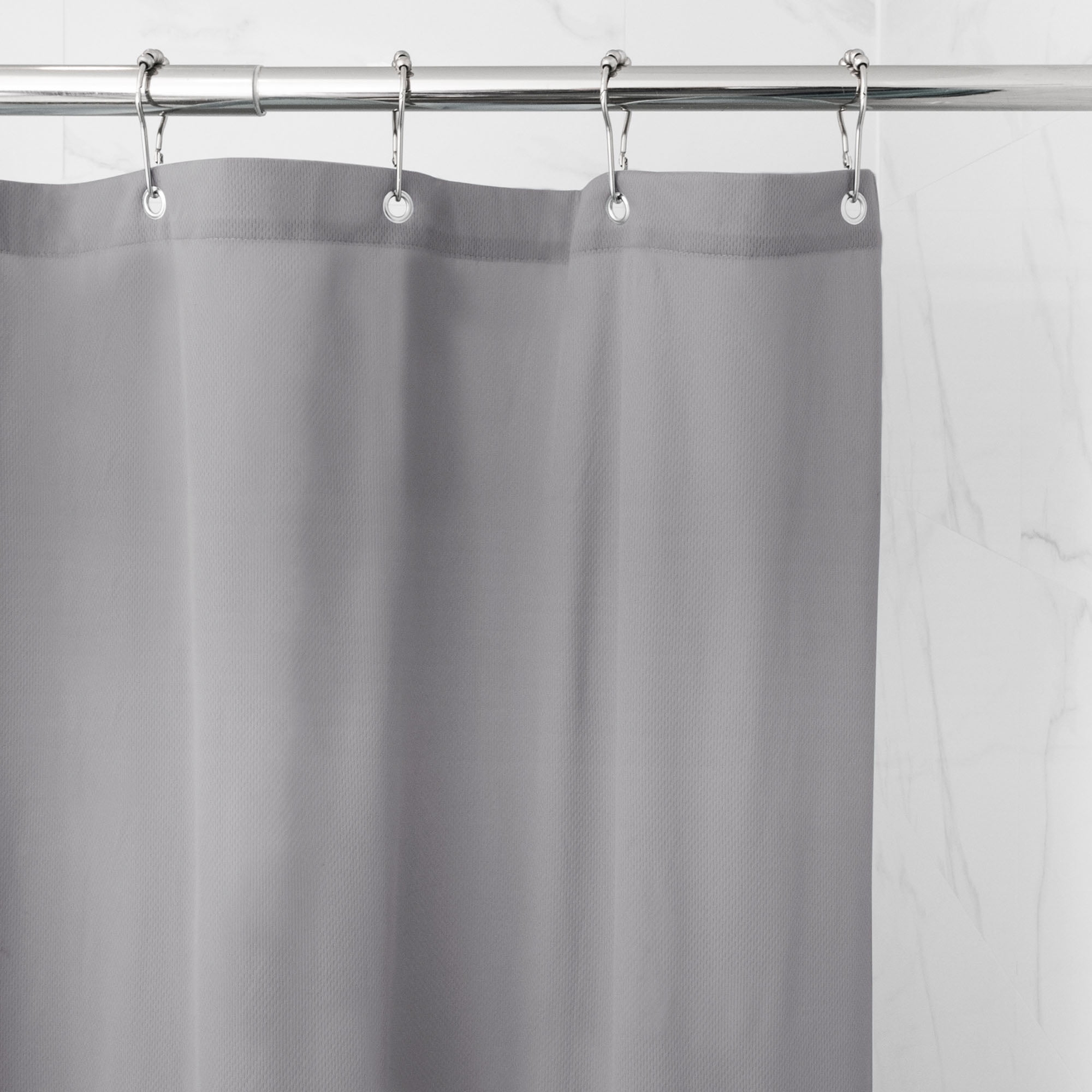 Waterproof Ultimate Shield Gray Fabric Shower Curtain Liner, 70" x 72" - Better Homes & Gardens
