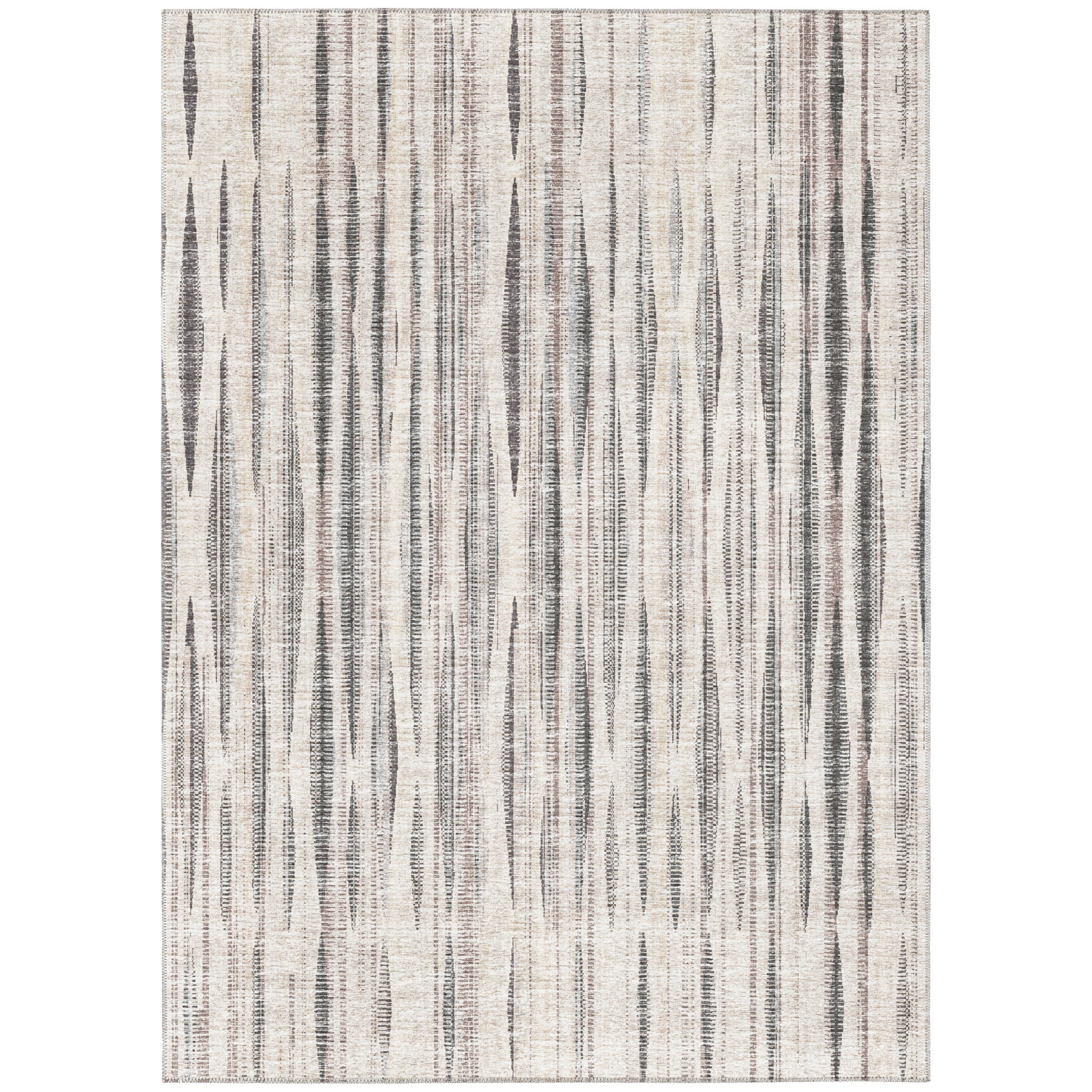 Addison Rugs Indoor/Outdoor Waverly Modern Stripes Washable Rug 3' x 5' - Beige