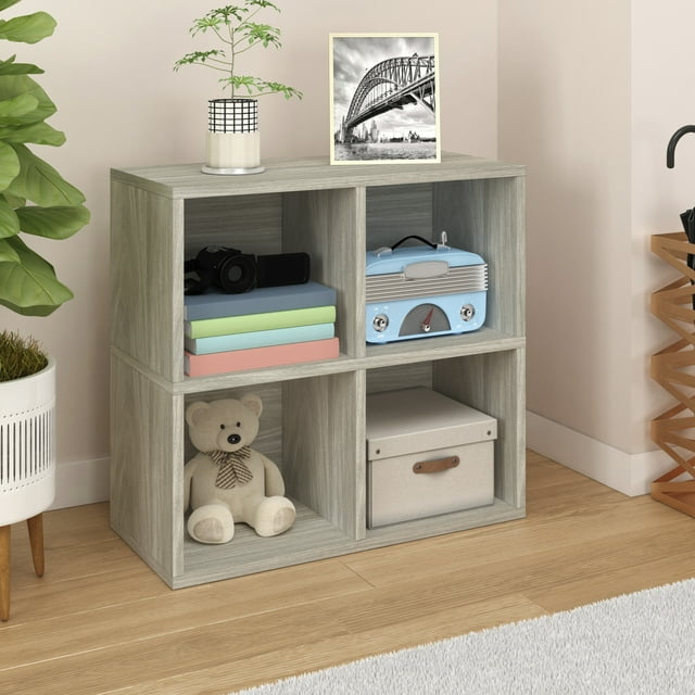 Way Basics Quartet 4-Cubby Bookcase