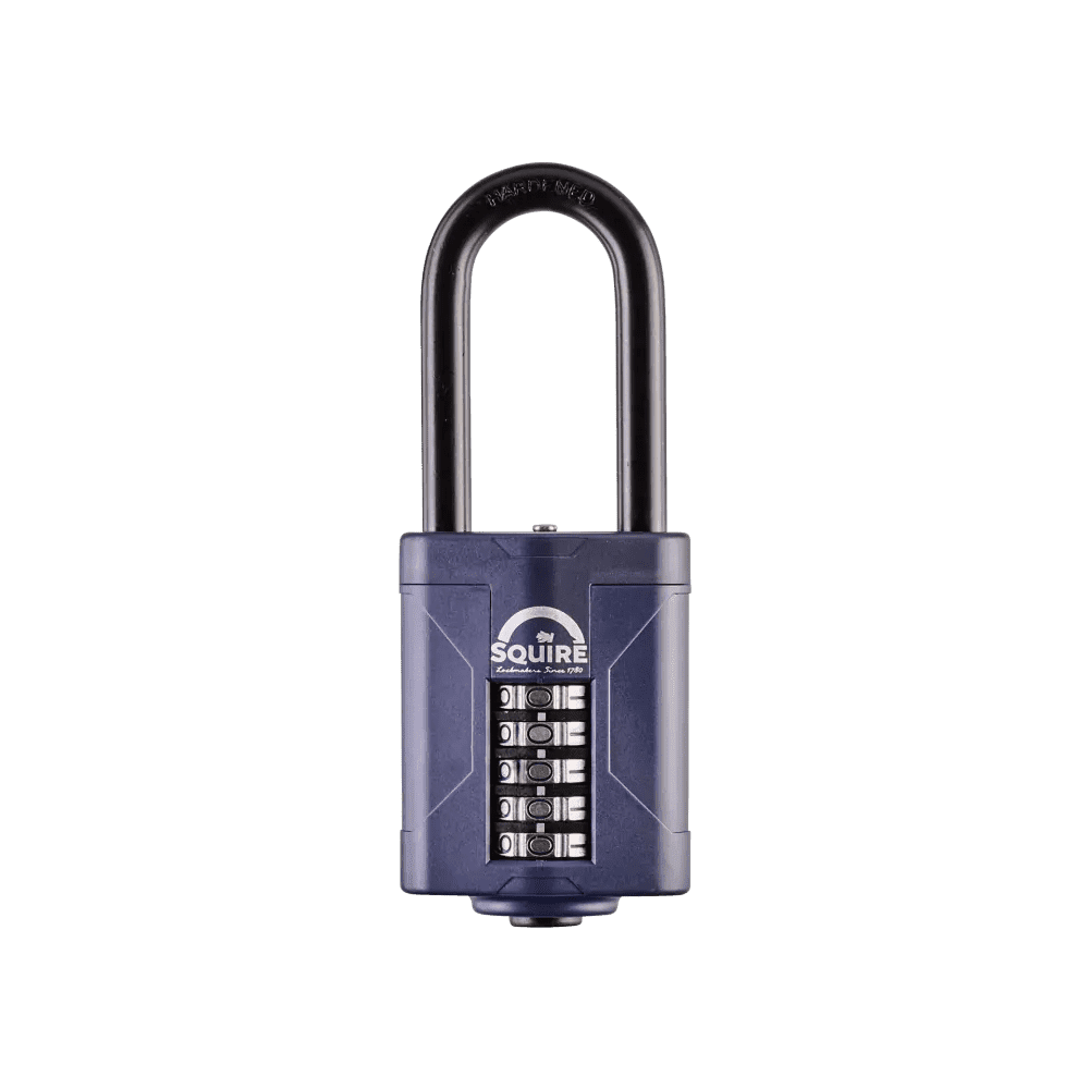 All Weather 2.5 inch Long Shackle Combination Padlock | 5-Wheel |  2.36inch body ( 60mm ) CP60/2.5