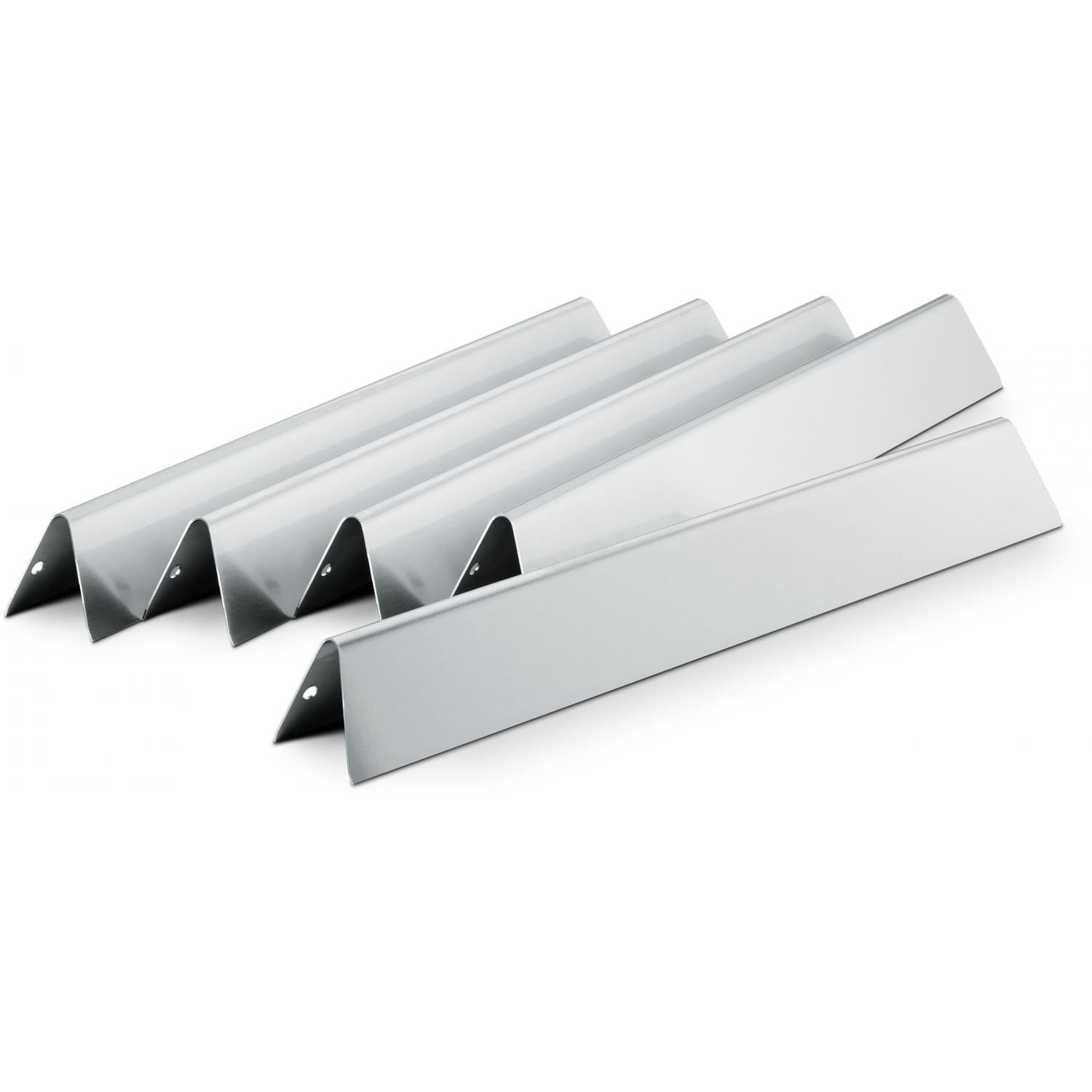 Weber 7620 Stainless Steel Flame Tamer Flavorizer Bars For Genesis 300 Series Gas Grills W/ Front Mounted Control Panel - 5-Pieces