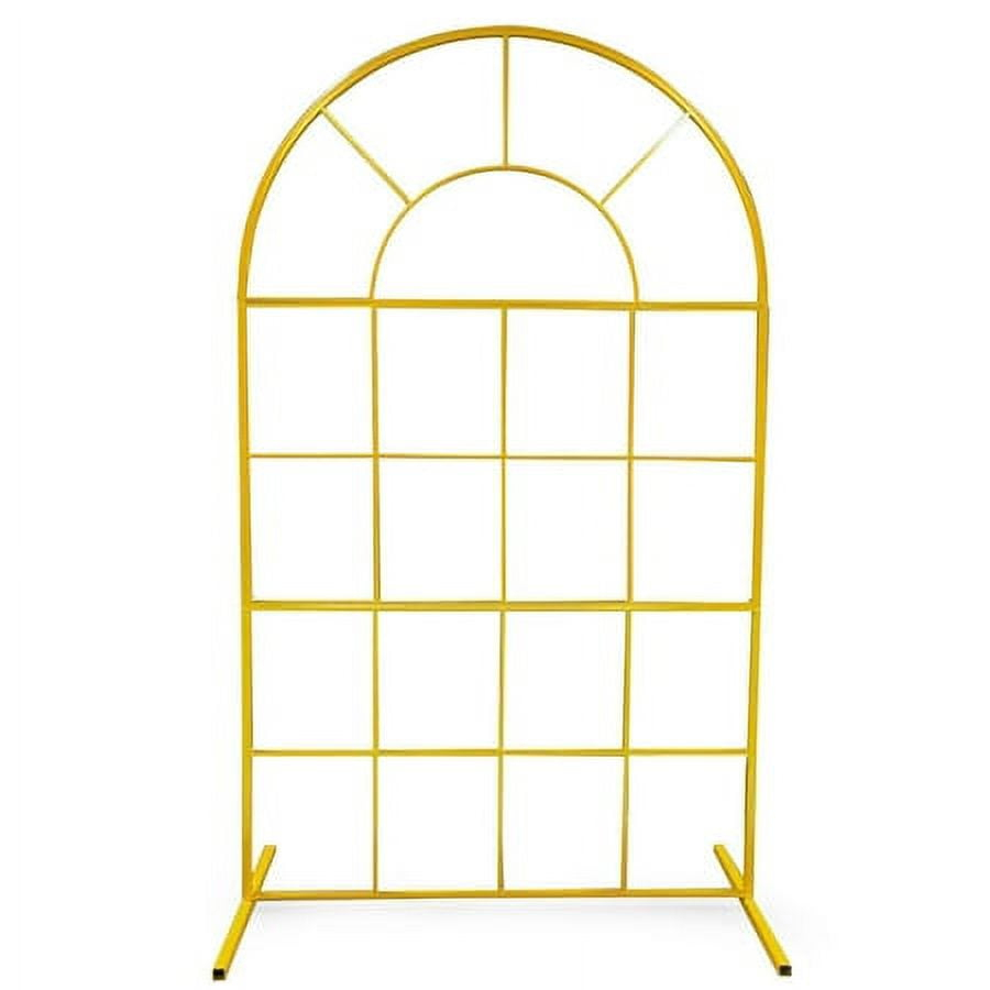 Wedding Arch Balloon Arch Stand 78.74in Backdrop Stand for Parties Birthday Wedding Christmas Door Frame Flower Stand Rack Garden Arch Gold Wedding Arch for Ceremony