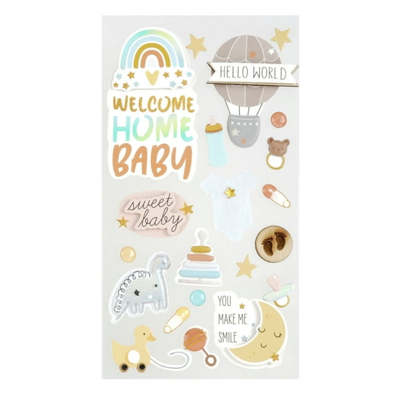 Welcome Baby Dimensional Stickers by Recollections™