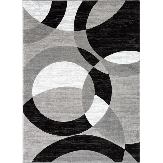 Well Woven Dulcet Bingo Modern Geometric Grey 3'11" x 5'3" Area Rug