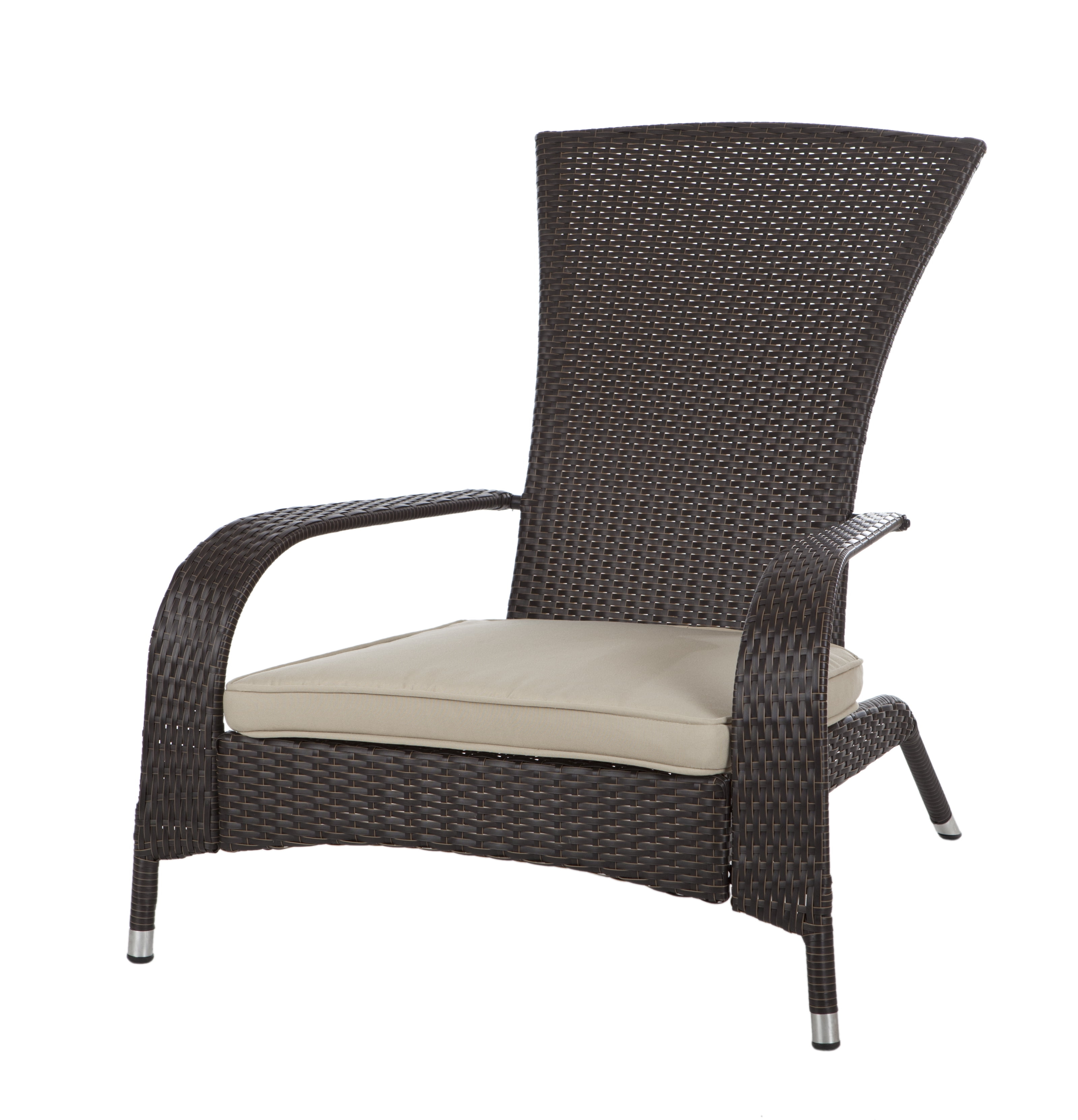 Balkene HomeCoconino Wicker Chair-Finish:Mocha/Beige