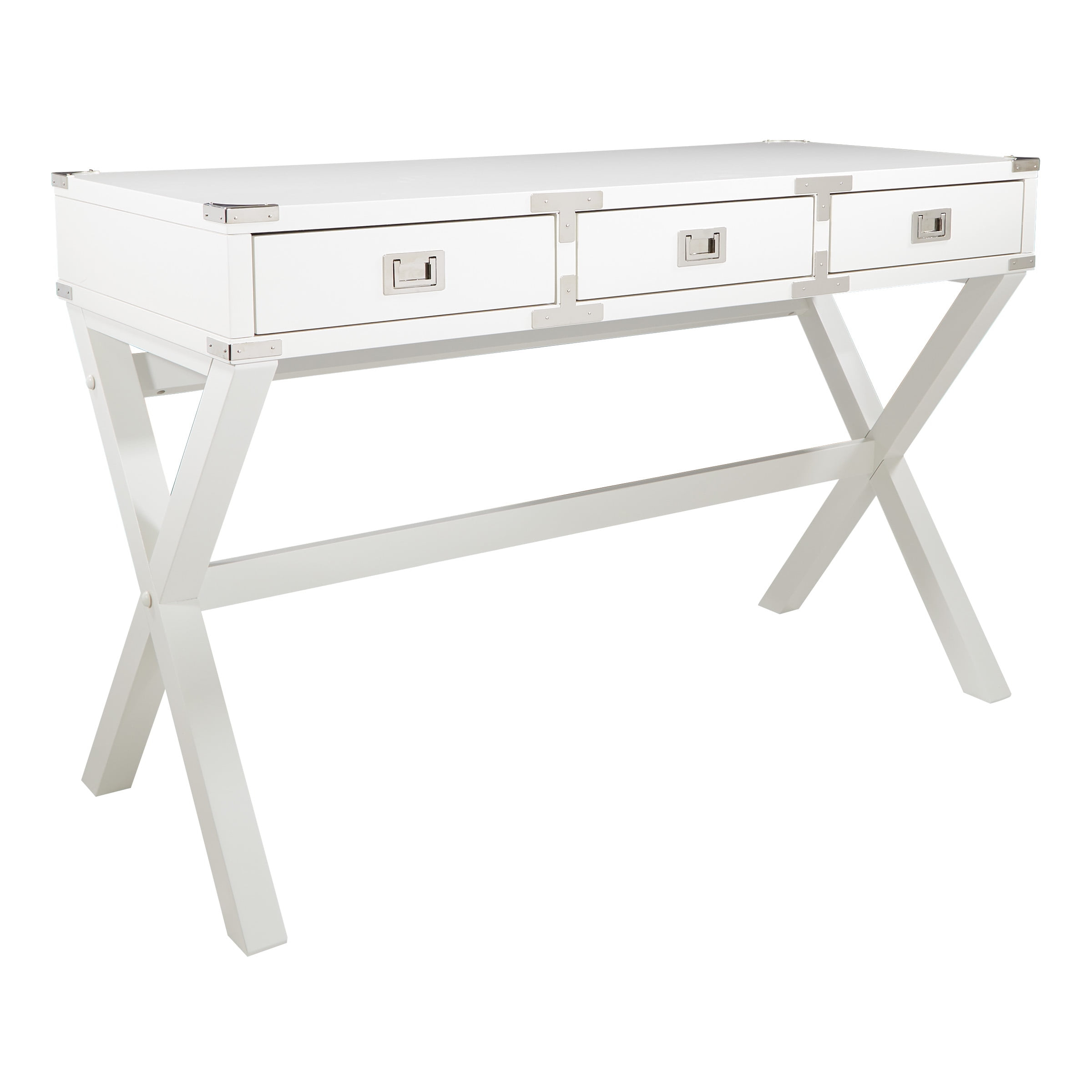 Wellington 46" Desk with Power in White Finish