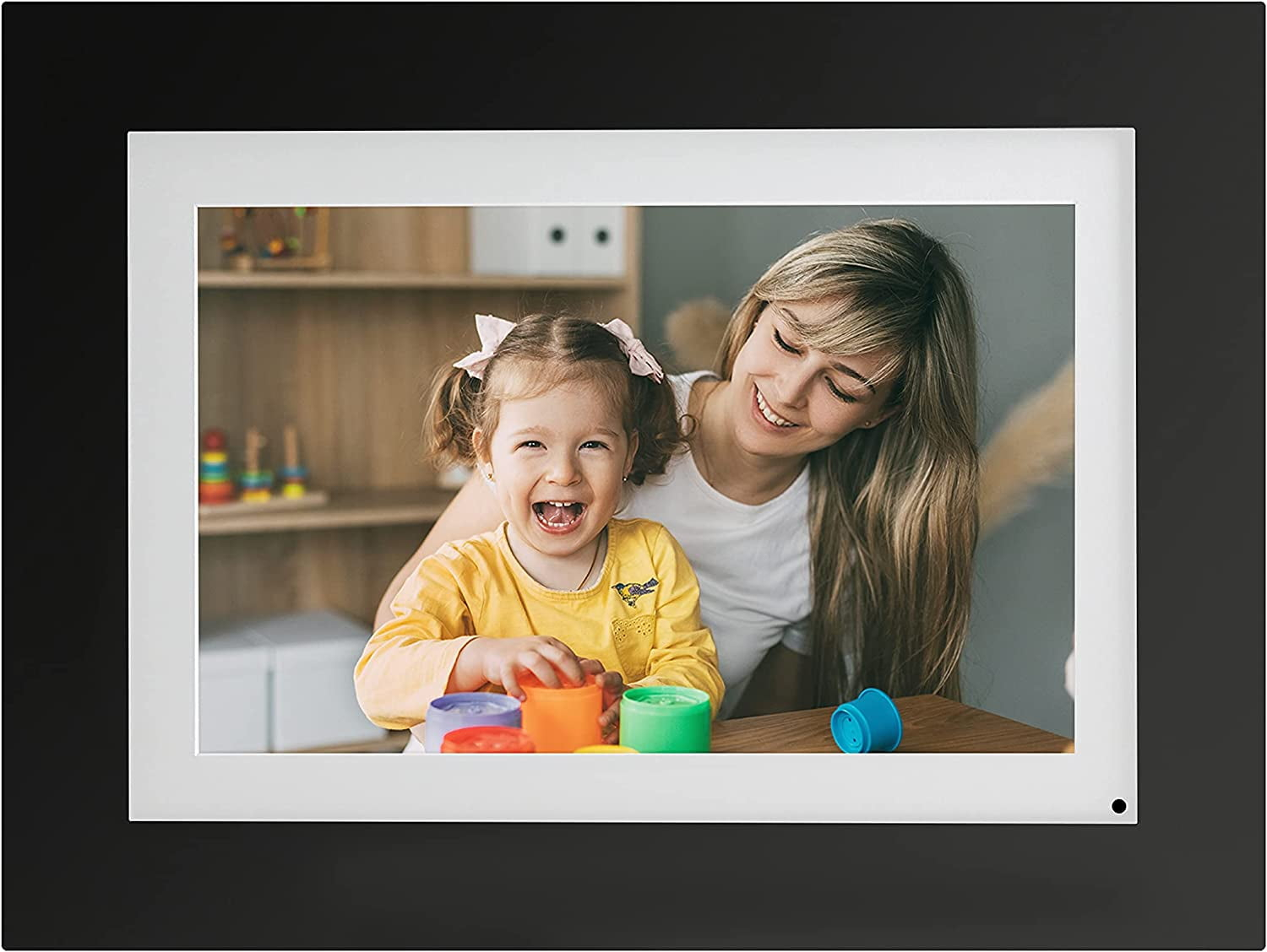 Simplysmart Home Friends And Family 8” Wi-Fi Smart Digital Picture Frame, Send Pictures From Phone To Frame, Hd 1080P Touchscreen, 8Gb Internal Memory