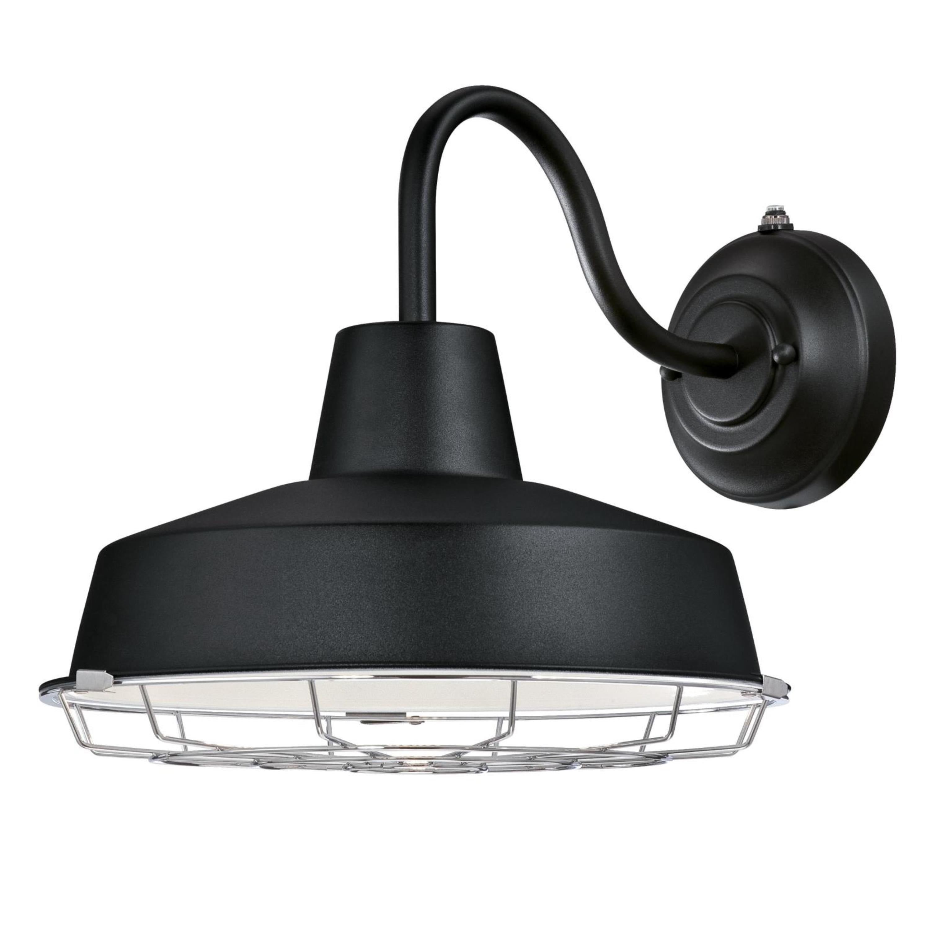 Westinghouse Lighting Westinghouse Academy One-Light LED Outdoor Wall Fixture, Cage Shade 20 Textured Black (New Version) 12-Inch 7 to 12 Inches 13 to