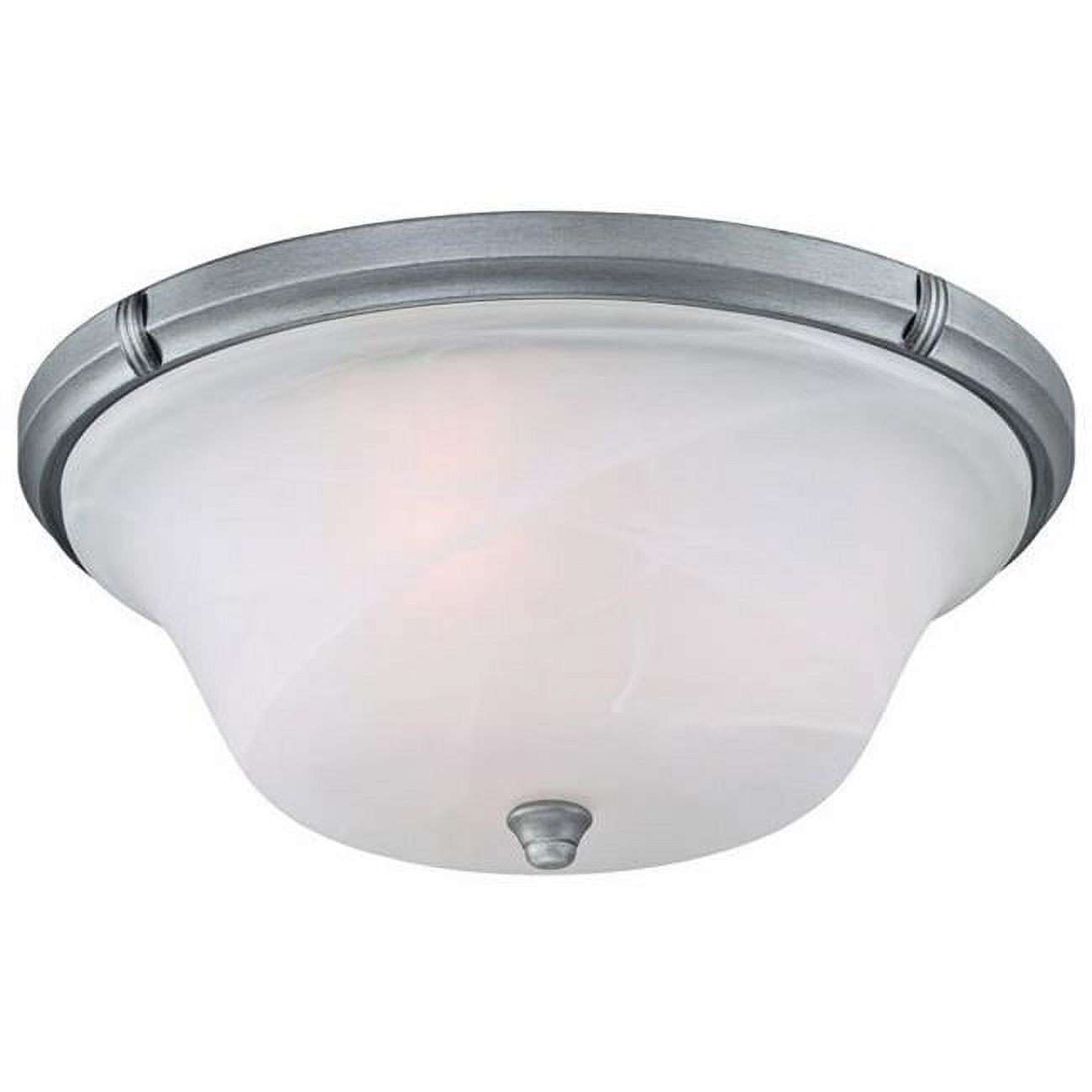 Westinghouse 6342500 Tolbut Three Light Indoor Flush Ceiling Fixture, Antique Silver