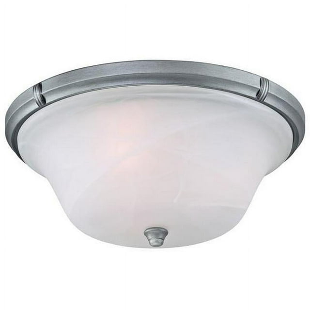 Westinghouse 6342500 Tolbut Three Light Indoor Flush Ceiling Fixture, Antique Silver