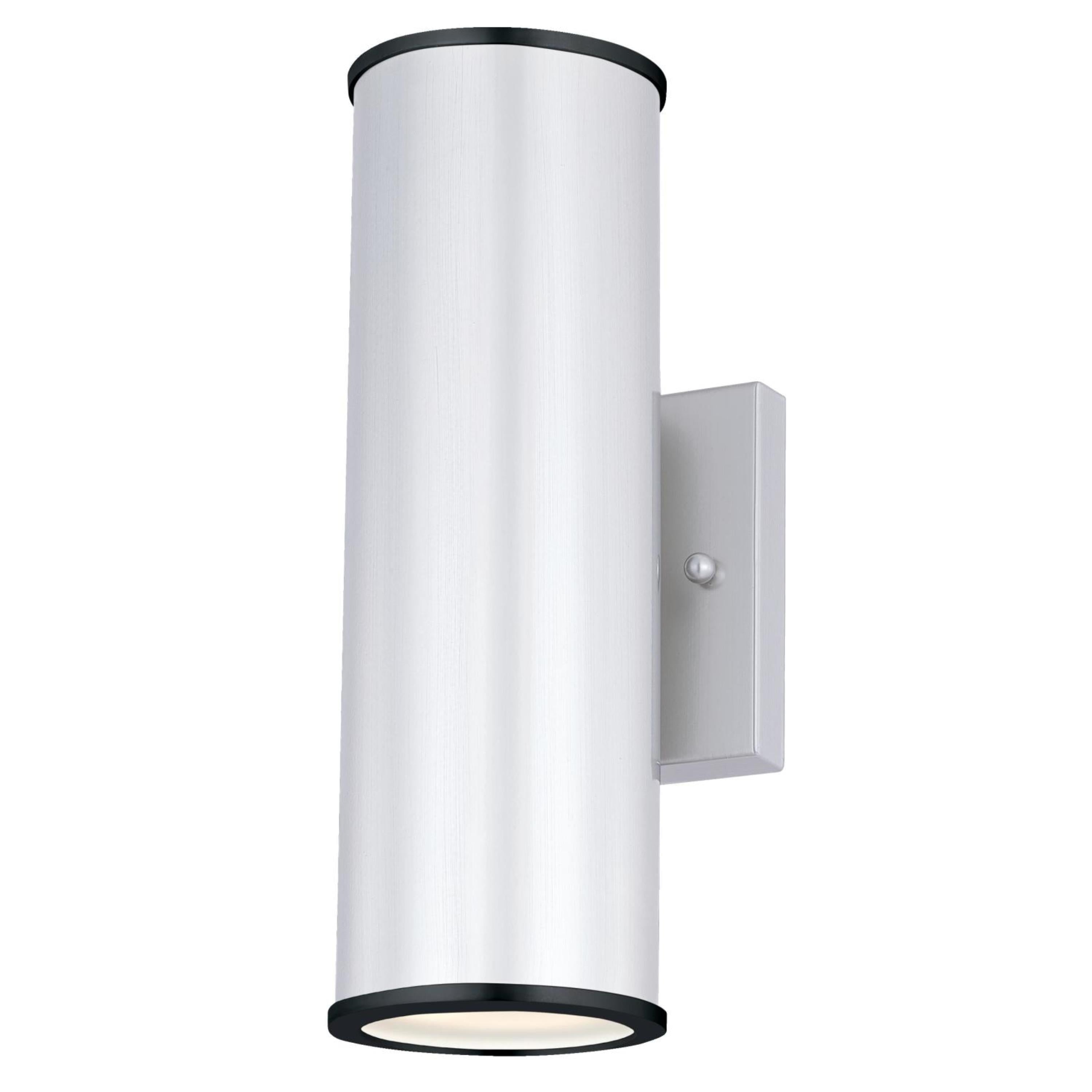 Westinghouse Lighting Westinghouse Mayslick One-Light Dimmable LED Outdoor Wall Fixture 17 Nickel Luster 2-Light (Up & Down) Nickel Brushed