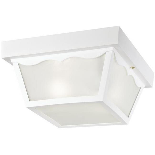 Westinghouse 66976 Outdoor Poly Ceiling Fixture, A19, White