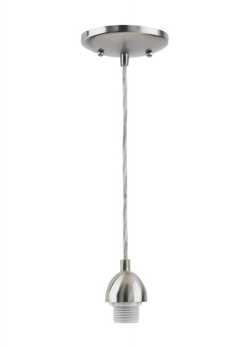 Westinghouse 7028400 Mini Pendant Light Fixture 60 W Lamp Incandescent Lamp Brushed Nickel Fixture