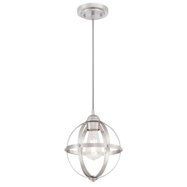 Westinghouse Lighting 6362000 10.24 x 9.84 x 9.84 in. 1 Light Mini Pendant, Brushed Nickel