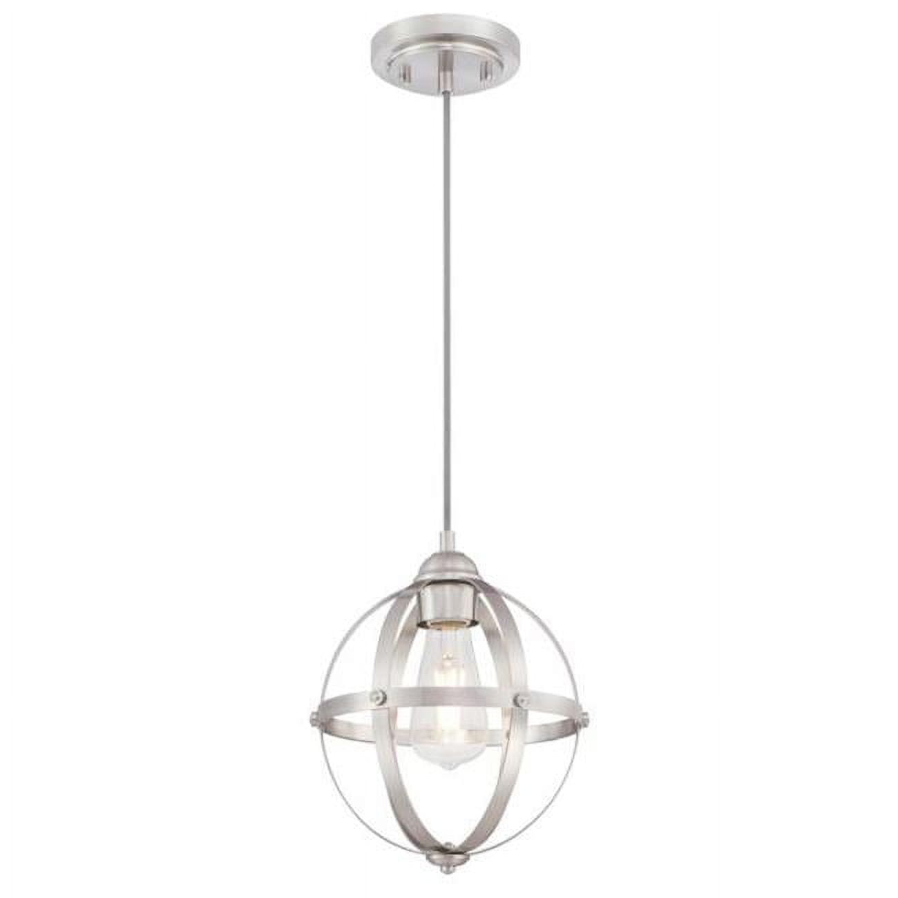 Westinghouse Lighting 6362000 10.24 x 9.84 x 9.84 in. 1 Light Mini Pendant, Brushed Nickel