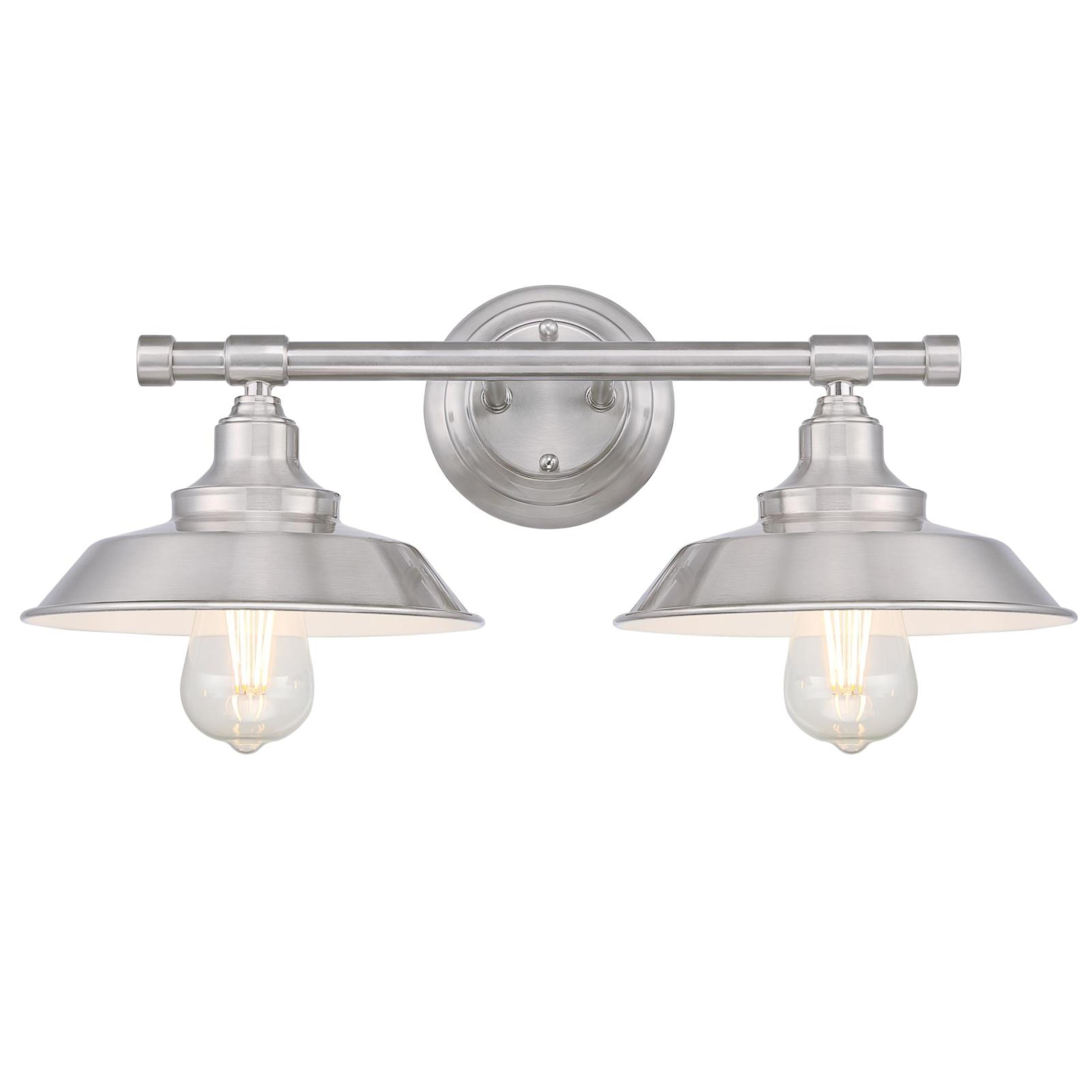 Westinghouse Lighting  Iron Hill Two-Light Indoor Wall Fixture 2-Light - Brushed Nickel