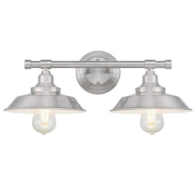Westinghouse Lighting  Iron Hill Two-Light Indoor Wall Fixture 2-Light - Brushed Nickel