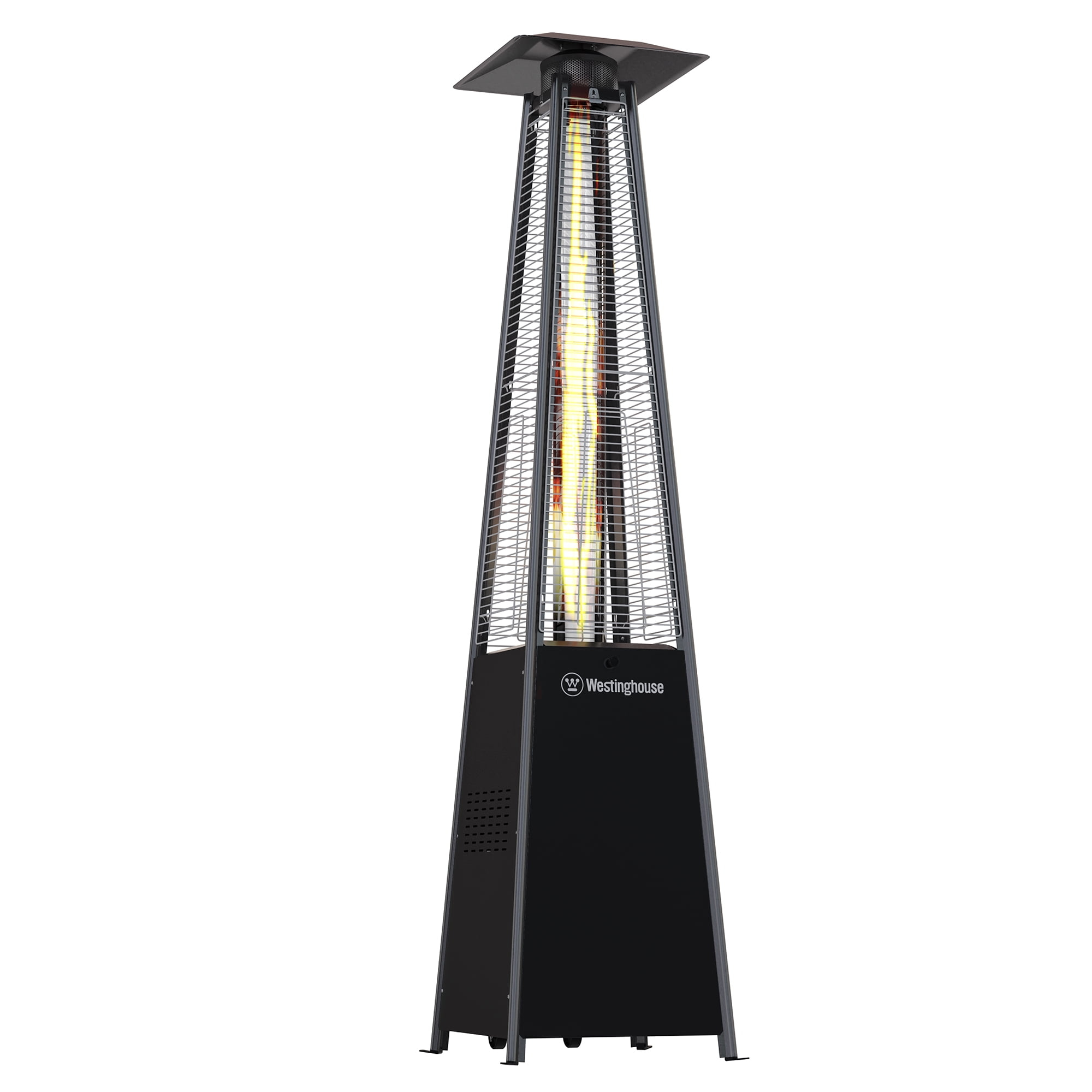 Westinghouse Outdoor Propane Patio Heater, CSA Approved, 48,000 BTU, Auto Shut Off & Anti Tilt Switch, Home & Commercial Outdoor Use, Pyramid Patio Heater for Backyard, Courtyard, Restaurant, & More