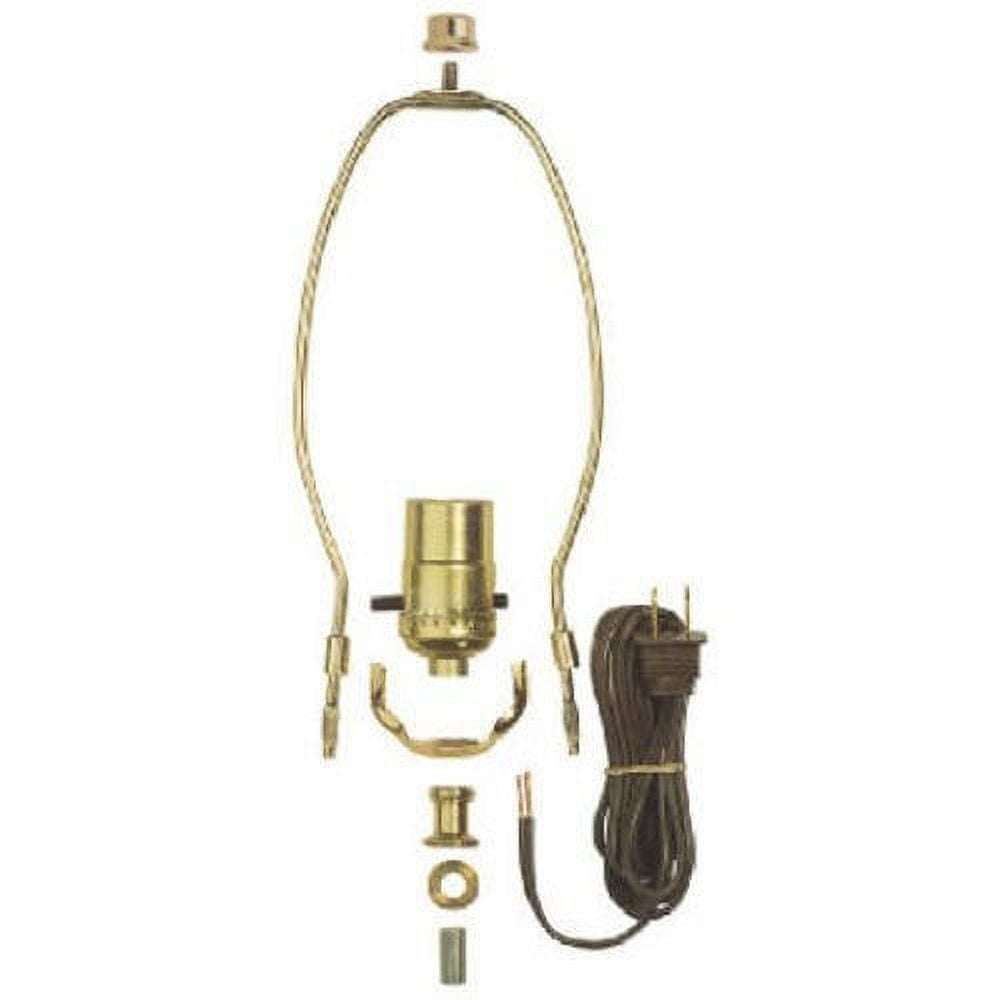 Westinghouse Push-Through Medium Base Brass Make-A-Lamp Kit 70269